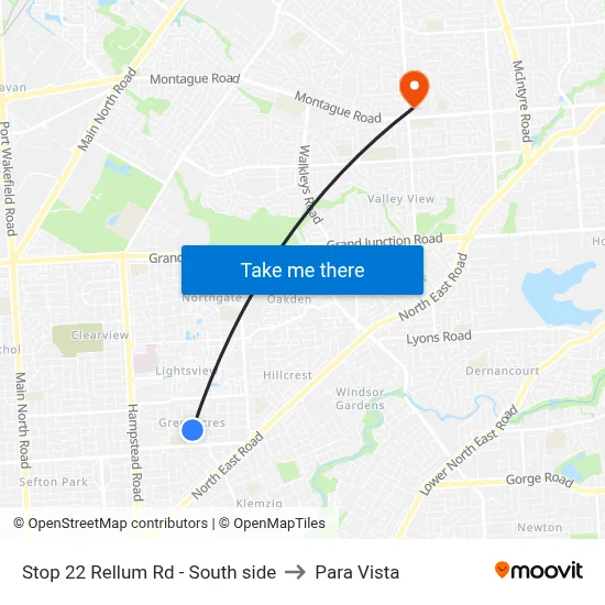 Stop 22 Rellum Rd - South side to Para Vista map