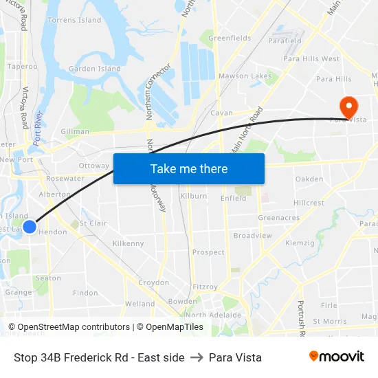 Stop 34B Frederick Rd - East side to Para Vista map