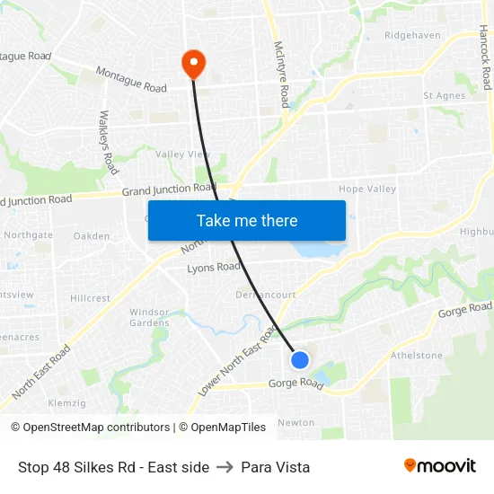 Stop 48 Silkes Rd - East side to Para Vista map