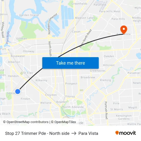Stop 27 Trimmer Pde - North side to Para Vista map