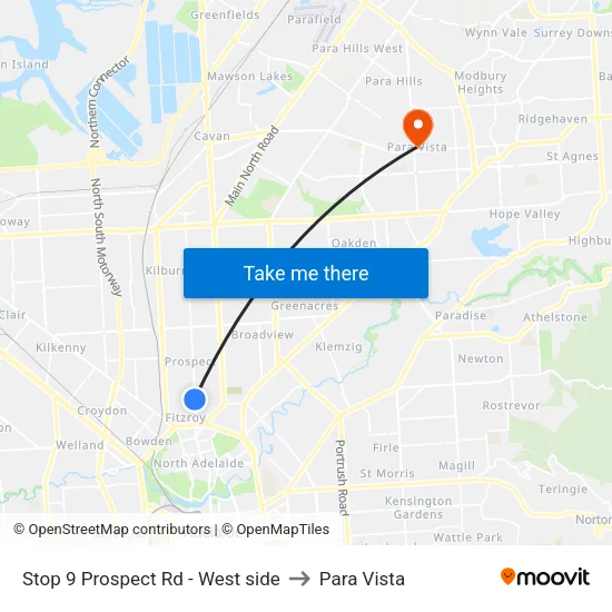 Stop 9 Prospect Rd - West side to Para Vista map
