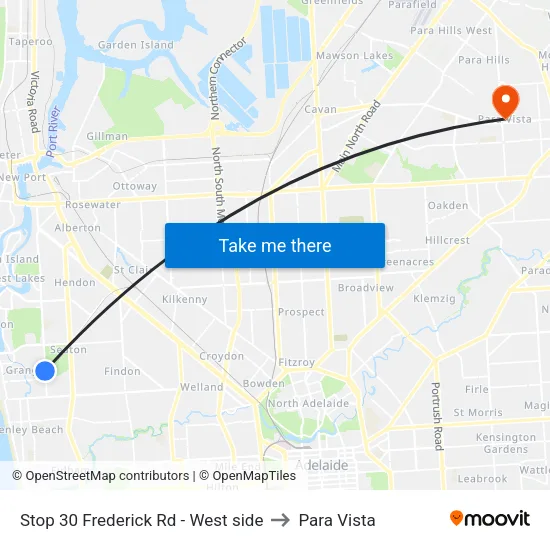Stop 30 Frederick Rd - West side to Para Vista map