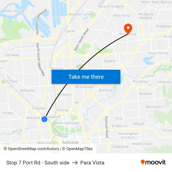 Stop 7 Port Rd - South side to Para Vista map