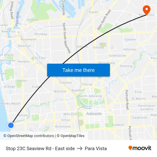 Stop 23C Seaview Rd - East side to Para Vista map