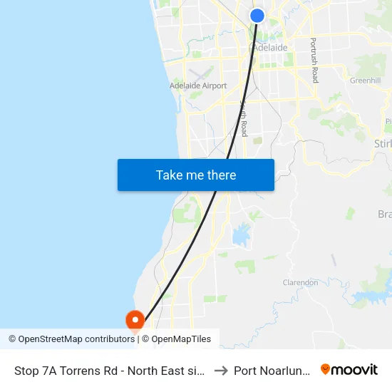 Stop 7A Torrens Rd - North East side to Port Noarlunga map
