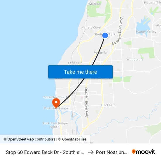 Stop 60 Edward Beck Dr - South side to Port Noarlunga map