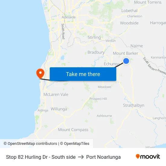 Stop 82 Hurling Dr - South side to Port Noarlunga map