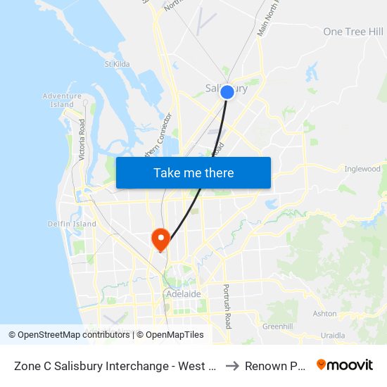 Zone C Salisbury Interchange - West Side to Renown Park map