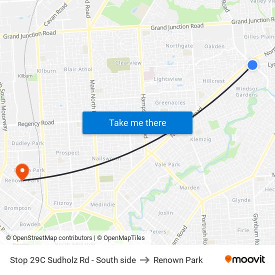 Stop 29C Sudholz Rd - South side to Renown Park map