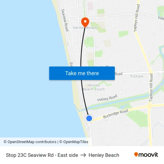 Stop 23C Seaview Rd - East side to Henley Beach map
