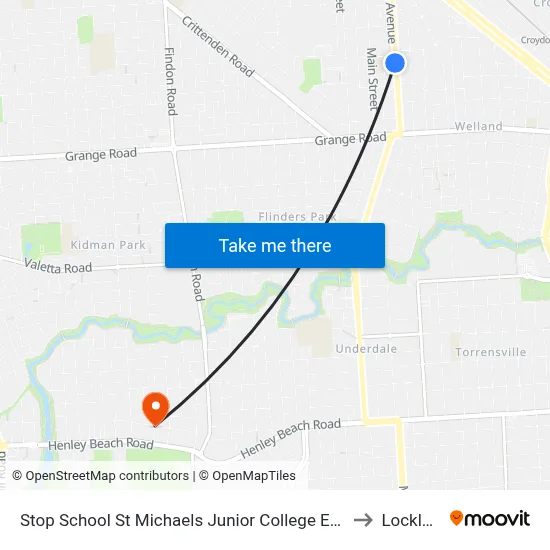 Stop School St Michaels Junior College East Av to Lockleys map