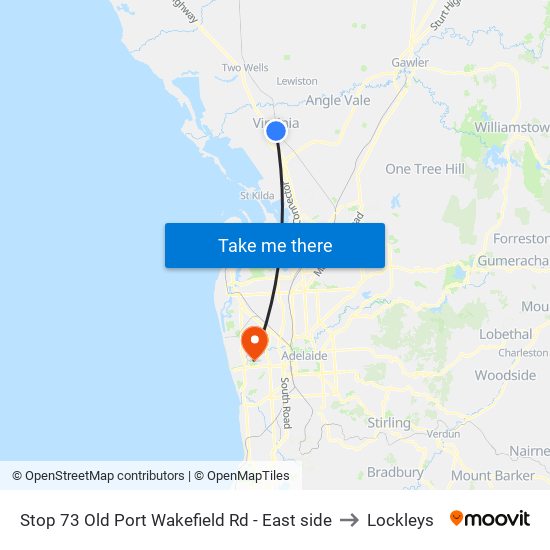 Stop 73 Old Port Wakefield Rd - East side to Lockleys map