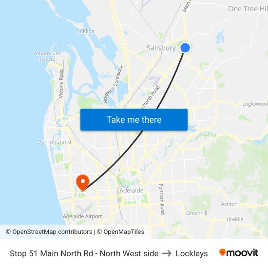 Stop 51 Main North Rd - North West side to Lockleys map