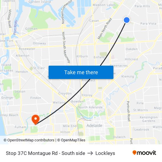 Stop 37C Montague Rd - South side to Lockleys map