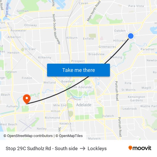 Stop 29C Sudholz Rd - South side to Lockleys map