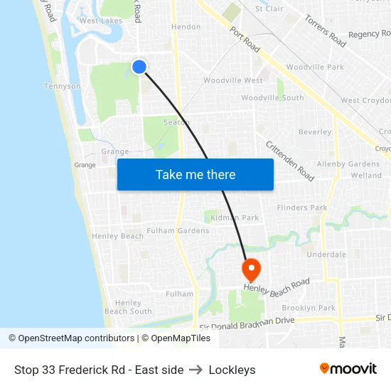 Stop 33 Frederick Rd - East side to Lockleys map
