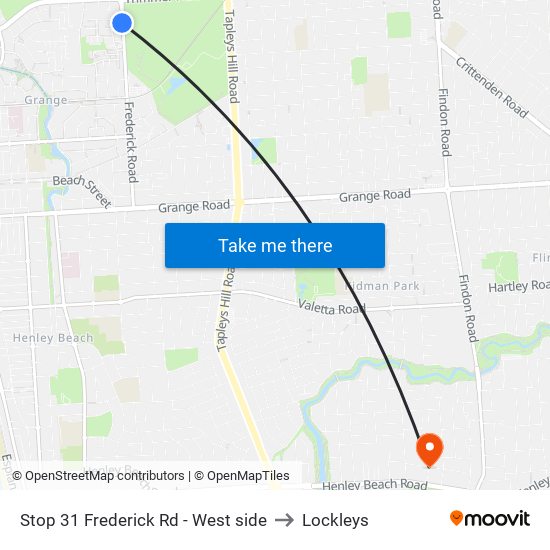 Stop 31 Frederick Rd - West side to Lockleys map