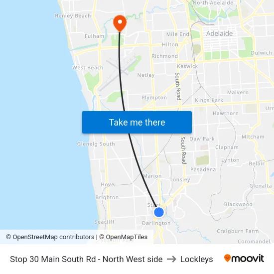 Stop 30 Main South Rd - North West side to Lockleys map