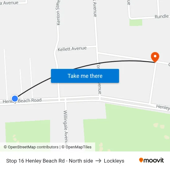 Stop 16 Henley Beach Rd - North side to Lockleys map