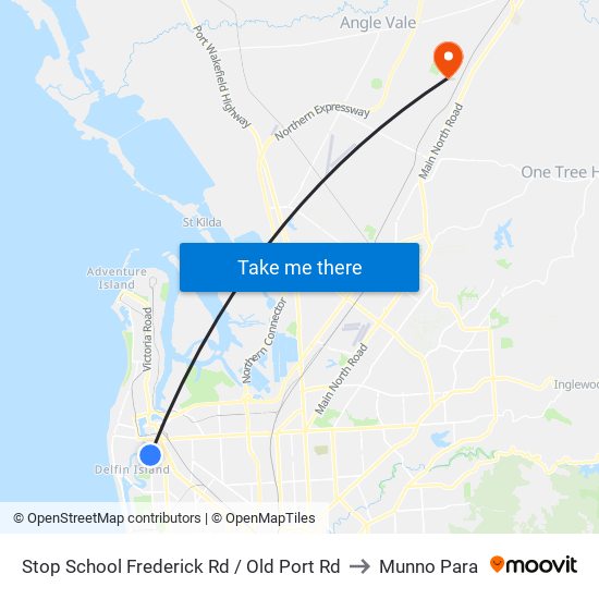 Stop School Frederick Rd / Old Port Rd to Munno Para map