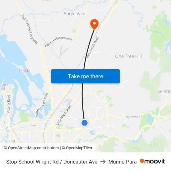 Stop School Wright Rd / Doncaster Ave to Munno Para map