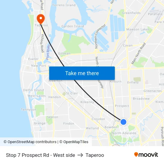 Stop 7 Prospect Rd - West side to Taperoo map