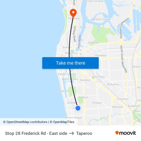 Stop 28 Frederick Rd - East side to Taperoo map