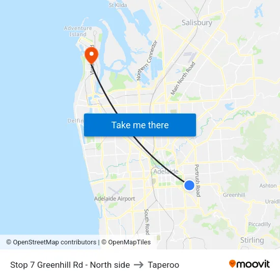Stop 7 Greenhill Rd - North side to Taperoo map