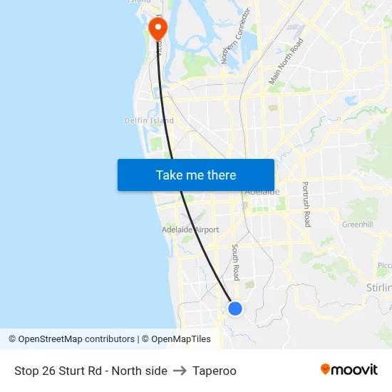 Stop 26 Sturt Rd - North side to Taperoo map