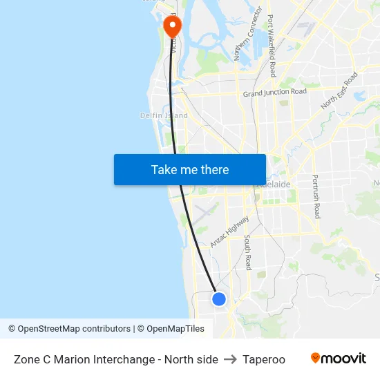 Zone C Marion Interchange - North side to Taperoo map