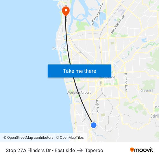 Stop 27A Flinders Dr - East side to Taperoo map