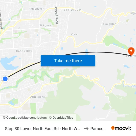 Stop 30 Lower North East Rd - North West side to Paracombe map
