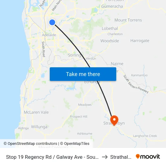 Stop 19 Regency Rd / Galway Ave - South side to Strathalbyn map