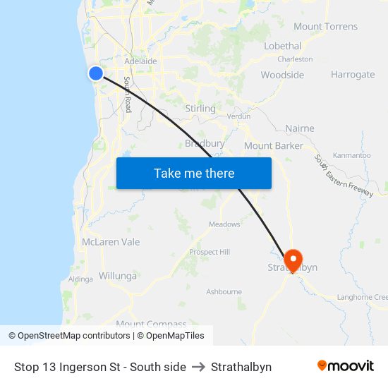 Stop 13 Ingerson St - South side to Strathalbyn map