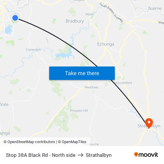 Stop 38A Black Rd - North side to Strathalbyn map