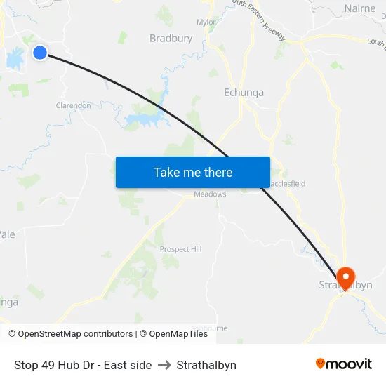 Stop 49 Hub Dr - East side to Strathalbyn map