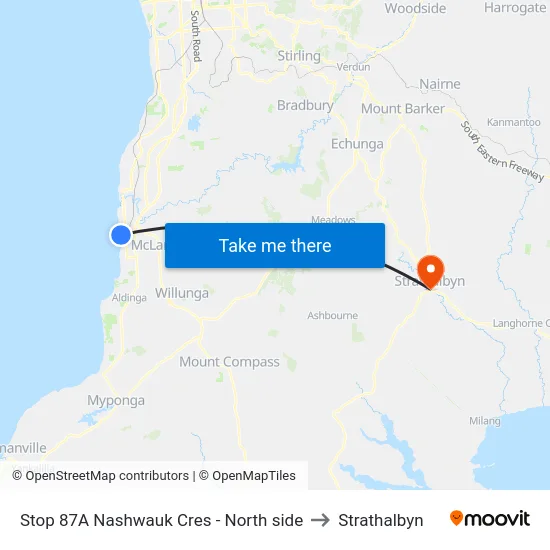 Stop 87A Nashwauk Cres - North side to Strathalbyn map