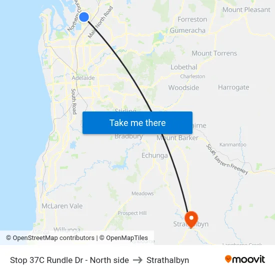 Stop 37C Rundle Dr - North side to Strathalbyn map