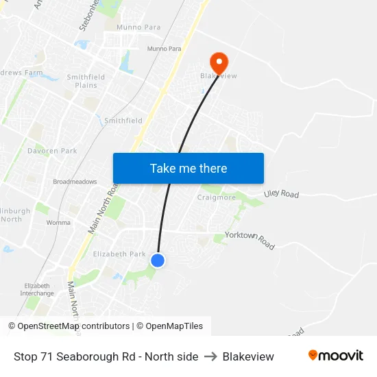 Stop 71 Seaborough Rd - North side to Blakeview map