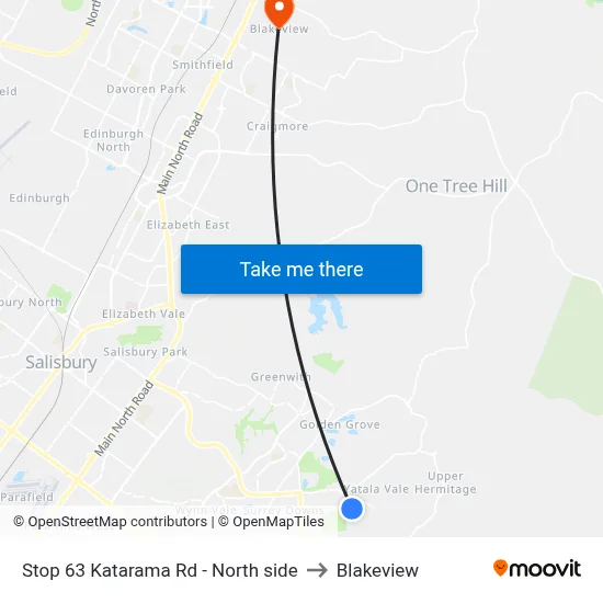 Stop 63 Katarama Rd - North side to Blakeview map