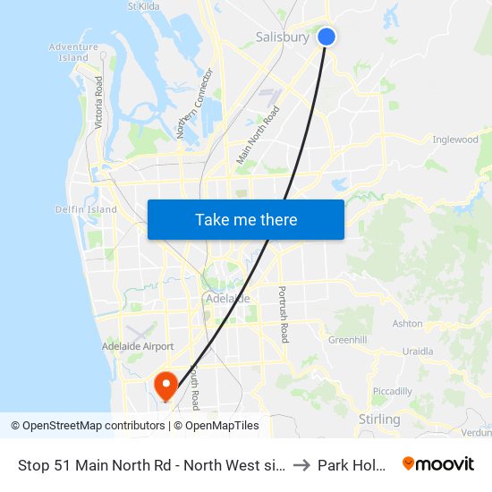 Stop 51 Main North Rd - North West side to Park Holme map