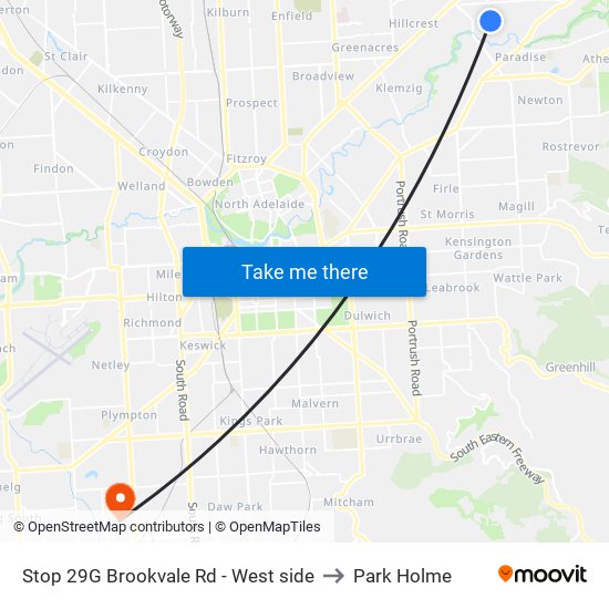 Stop 29G Brookvale Rd - West side to Park Holme map