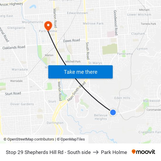 Stop 29 Shepherds Hill Rd - South side to Park Holme map