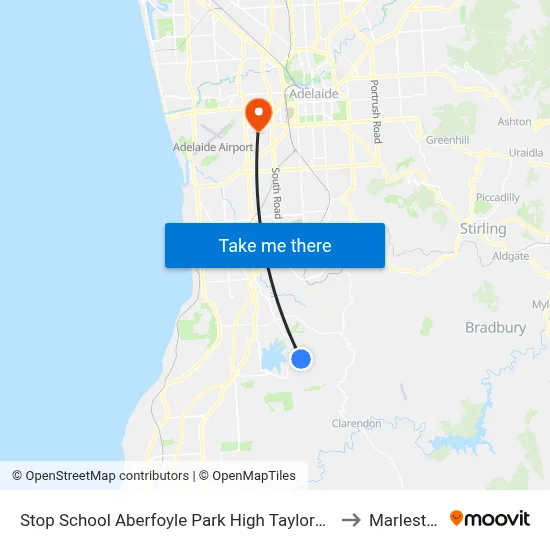 Stop School Aberfoyle Park High Taylors Rd to Marleston map