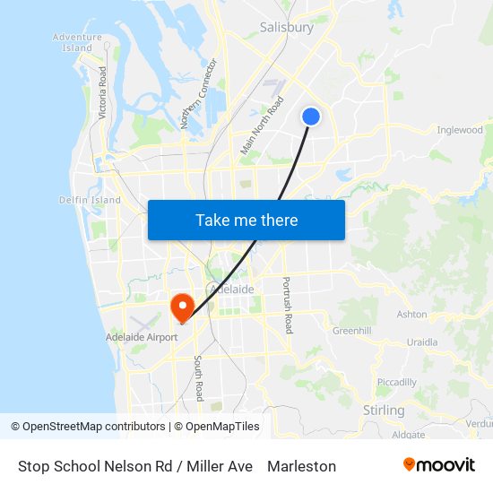 Stop School Nelson Rd / Miller Ave to Marleston map