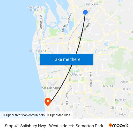 Stop 41 Salisbury Hwy - West side to Somerton Park map