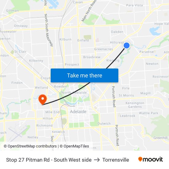 Stop 27 Pitman Rd - South West side to Torrensville map