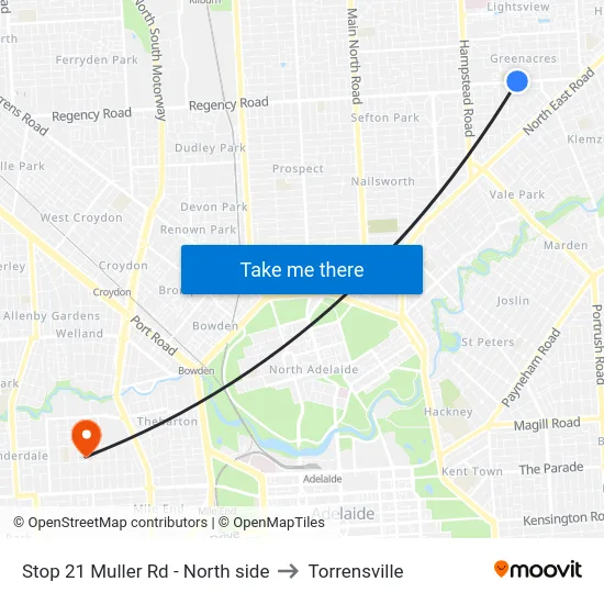 Stop 21 Muller Rd - North side to Torrensville map