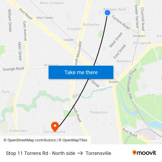 Stop 11 Torrens Rd - North side to Torrensville map