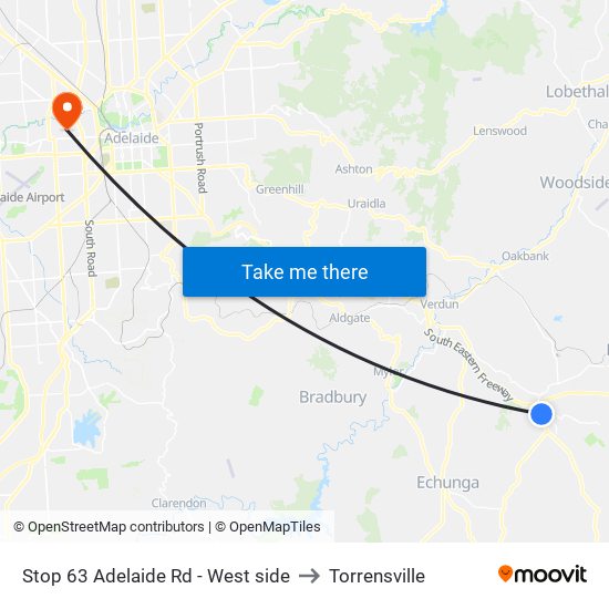 Stop 63 Adelaide Rd - West side to Torrensville map